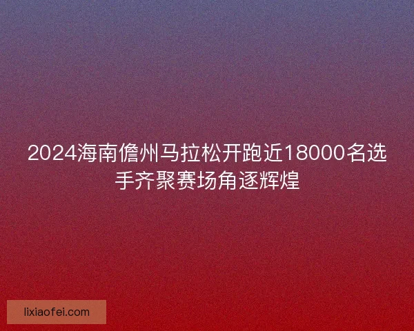 2024海南儋州马拉松开跑近18000名选手齐聚赛场角逐辉煌 2024海南儋州马拉松开跑近18000名选手齐聚赛场角逐辉煌